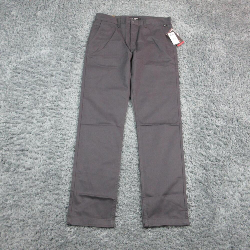 VANS Pants Mens 35x34 Gray Authentic Chino Slim Flat Front Tapered 35X33.5* NWT